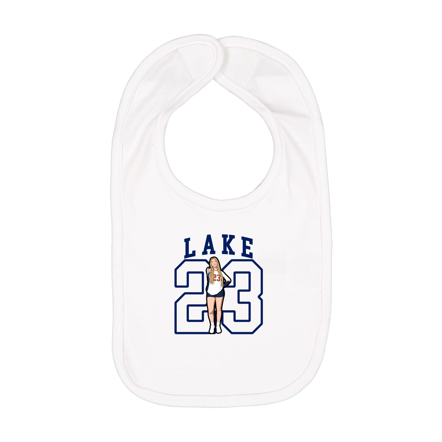 Infant Bib — Shirsey in White