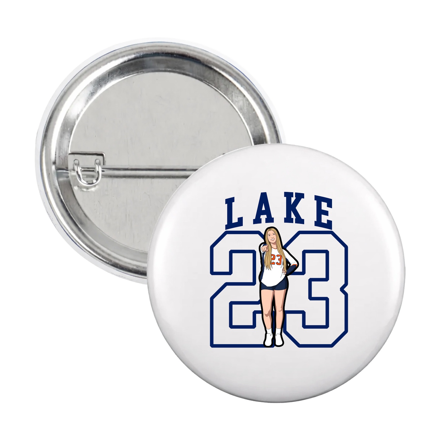 Game Day Button — Shirsey in White