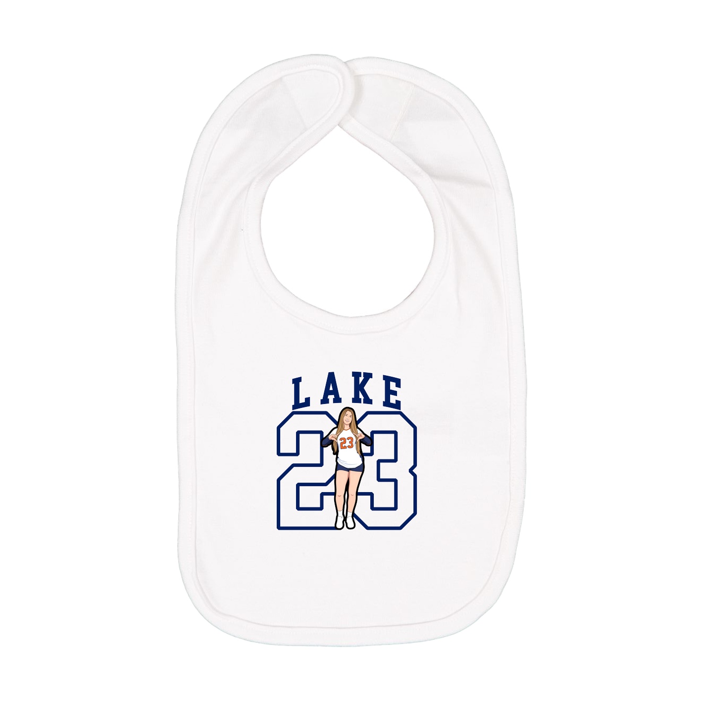 Infant Bib — Shirsey in White