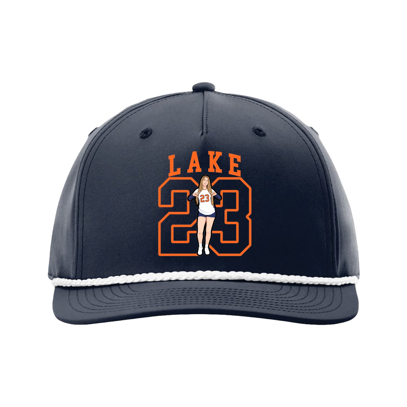 Five-Panel Classic Rope Cap — Shirsey in Navy