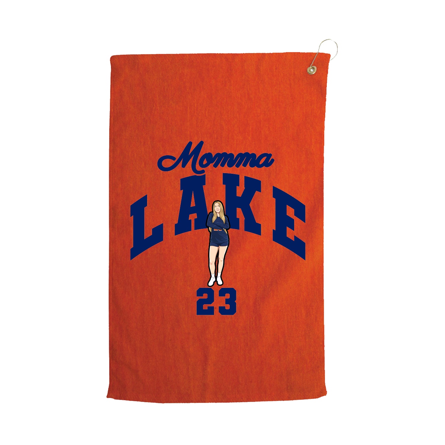 Golf Towel — Mothers Day Arch in Orange