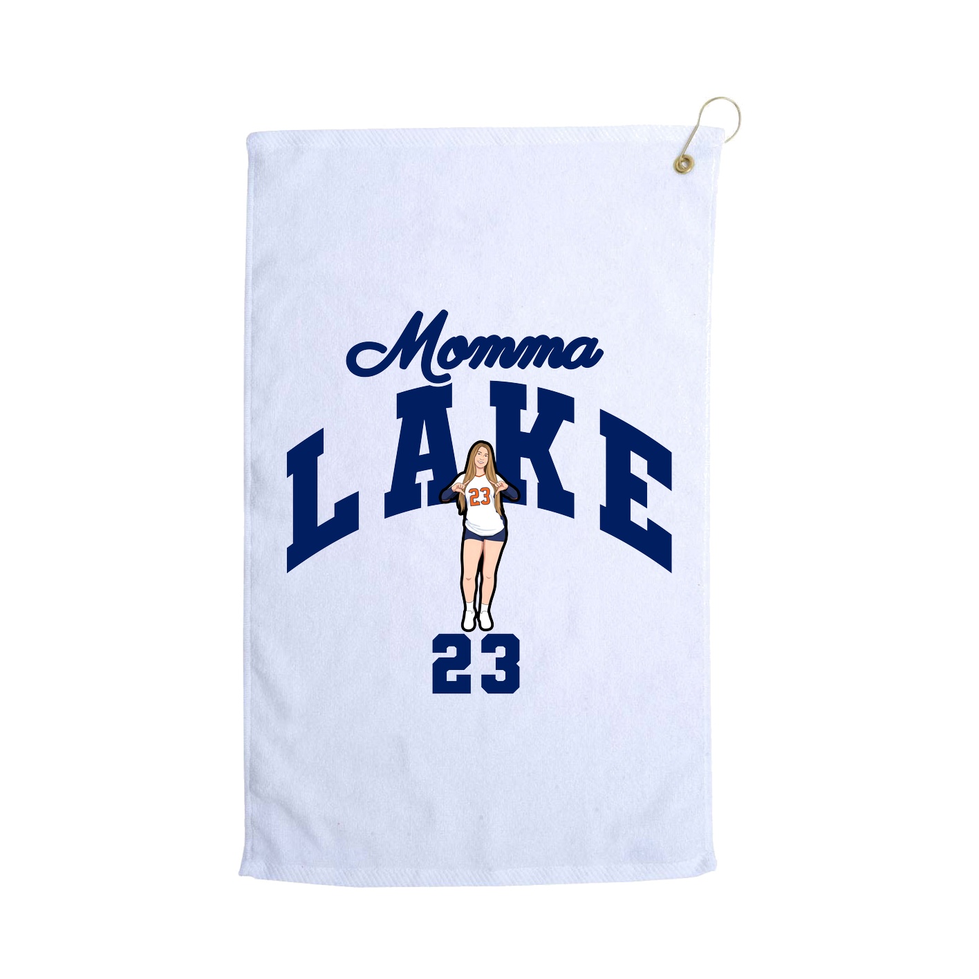 Golf Towel — Mothers Day Arch in White