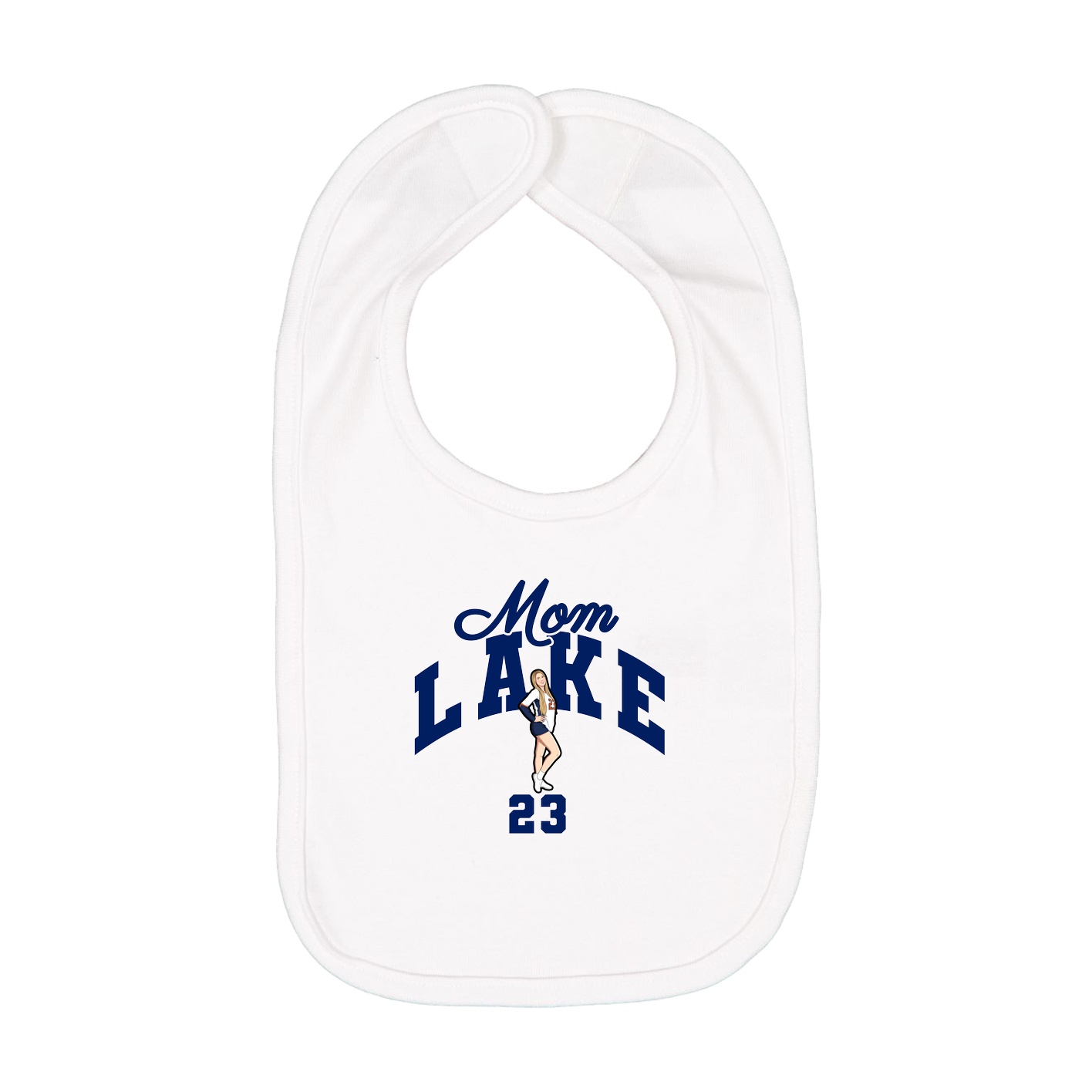 Infant Bib — Mothers Day Arch in White