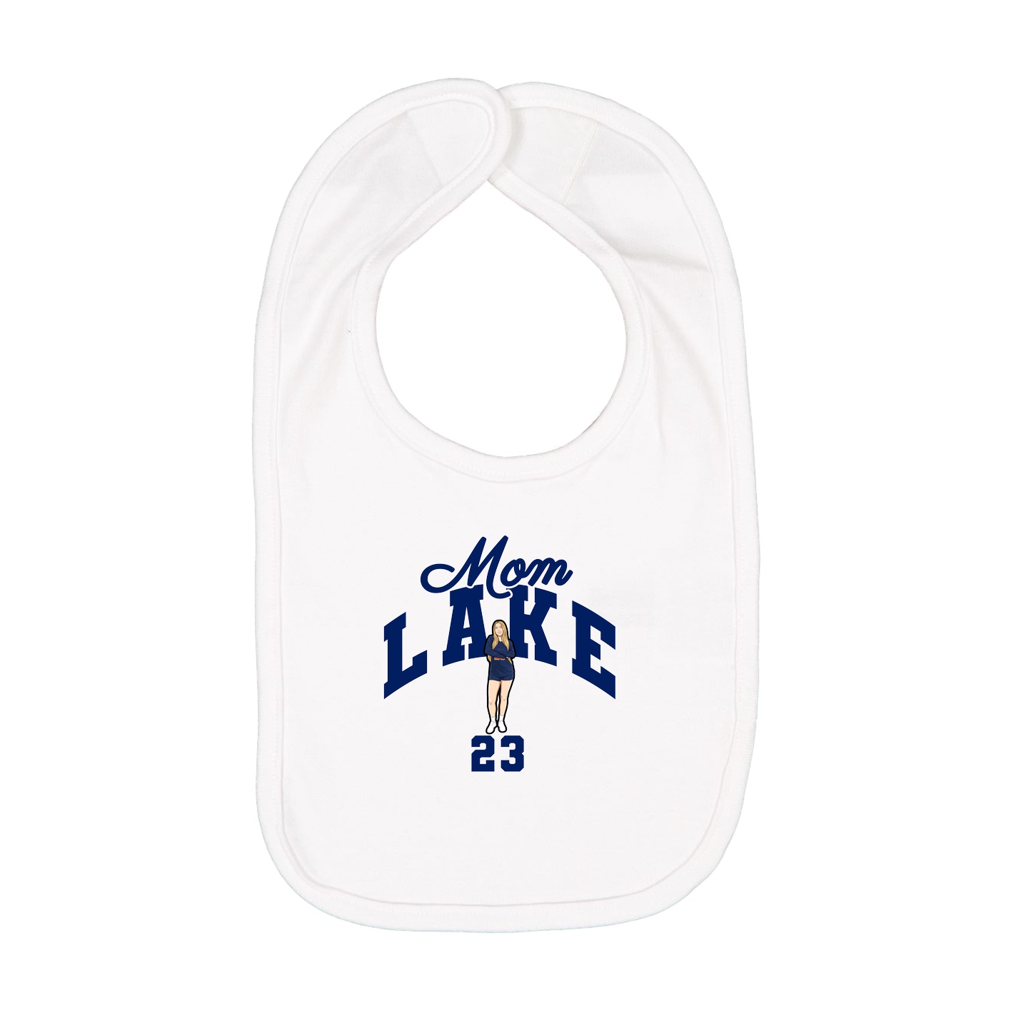 Infant Bib — Mothers Day Arch in White