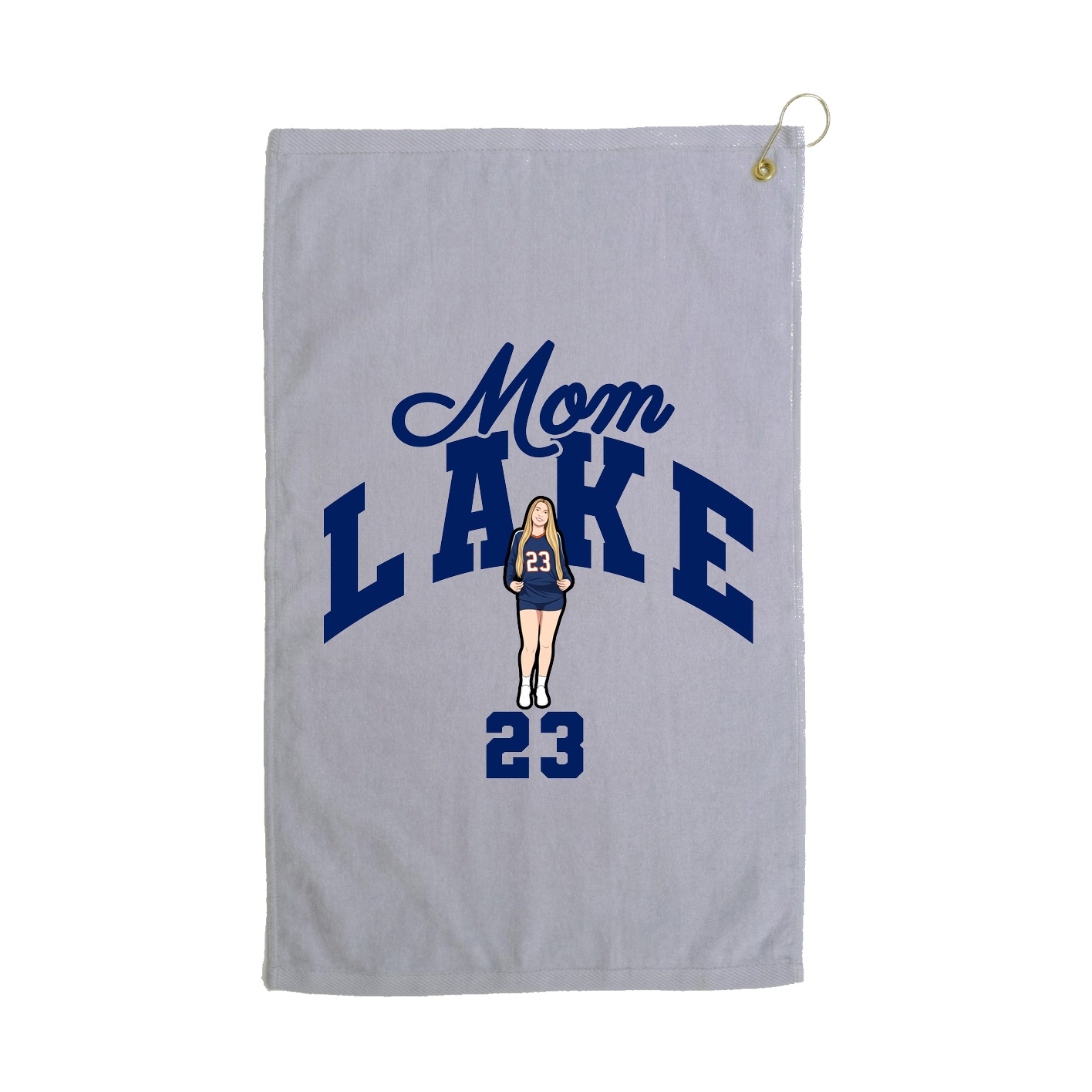 Golf Towel — Mothers Day Arch in Grey
