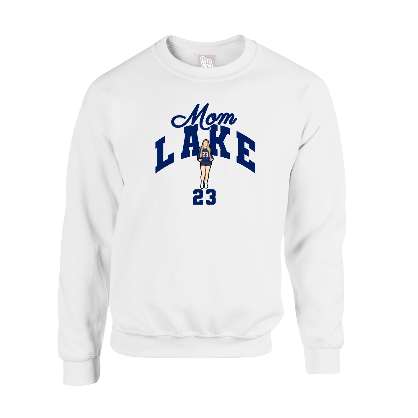 Fleece Crew — Mothers Day Arch in White