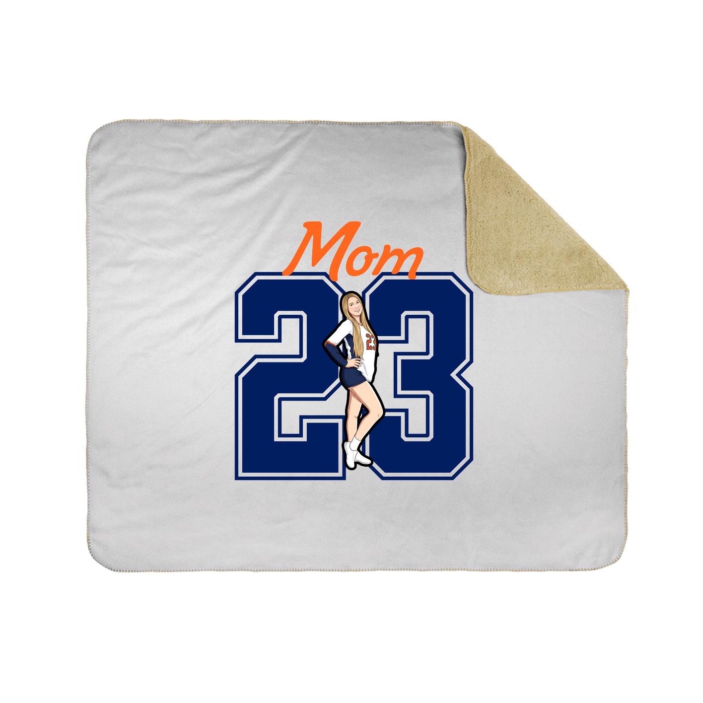 Throw Blanket — Mothers Day Shirsey in White