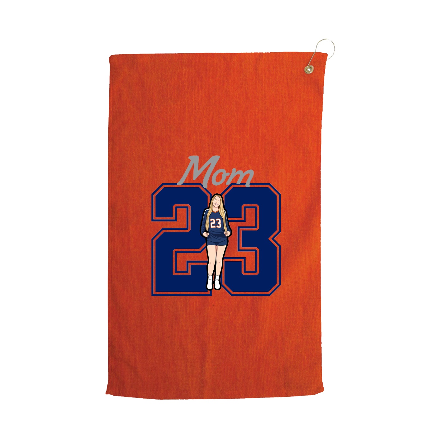 Golf Towel — Mothers Day Shirsey in Orange