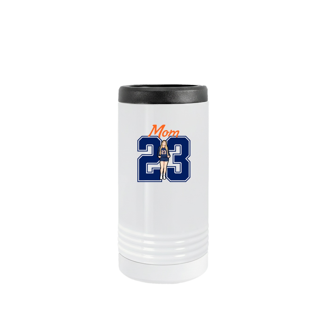 Slim Beverage Holder — Mothers Day Shirsey in White