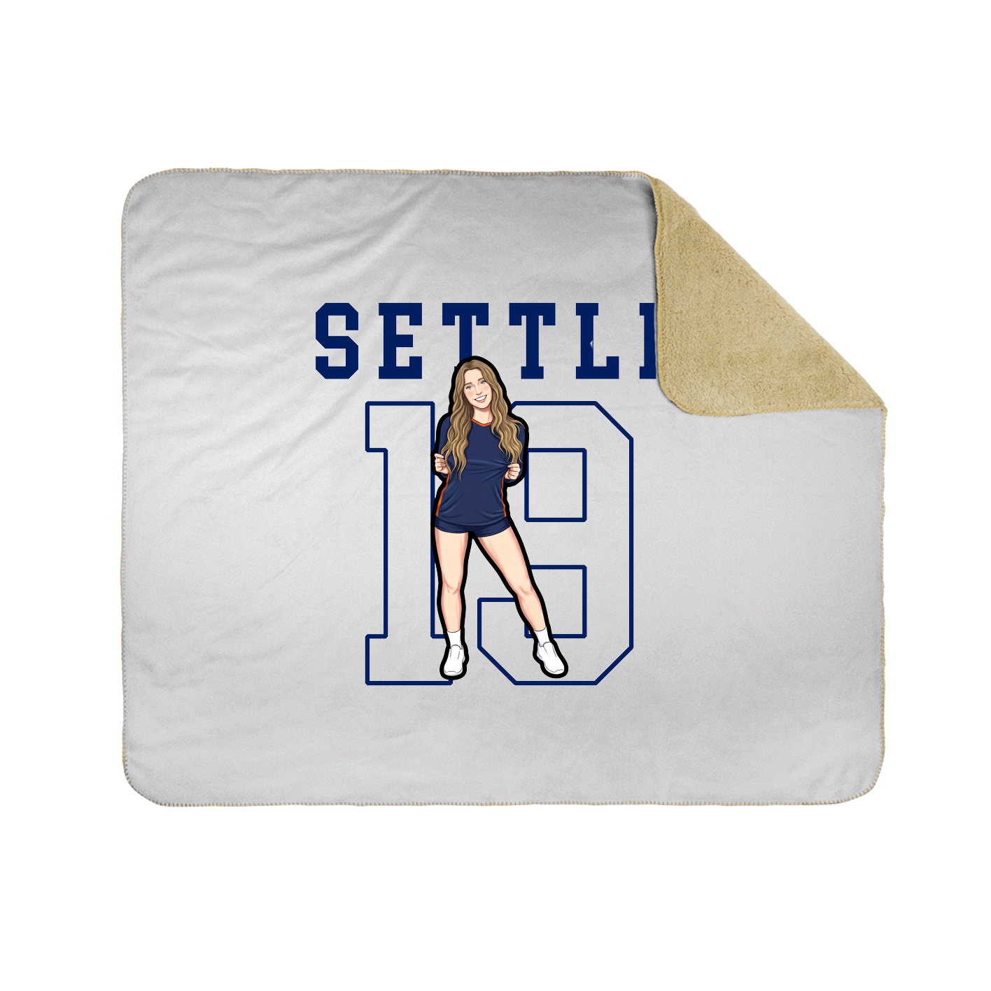 Throw Blanket — Shirsey in White