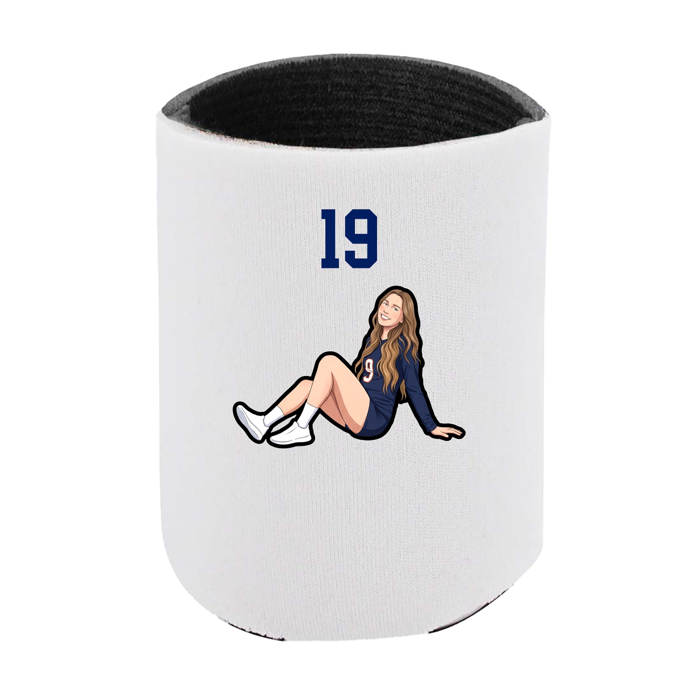 Can Holder — Number Top in White