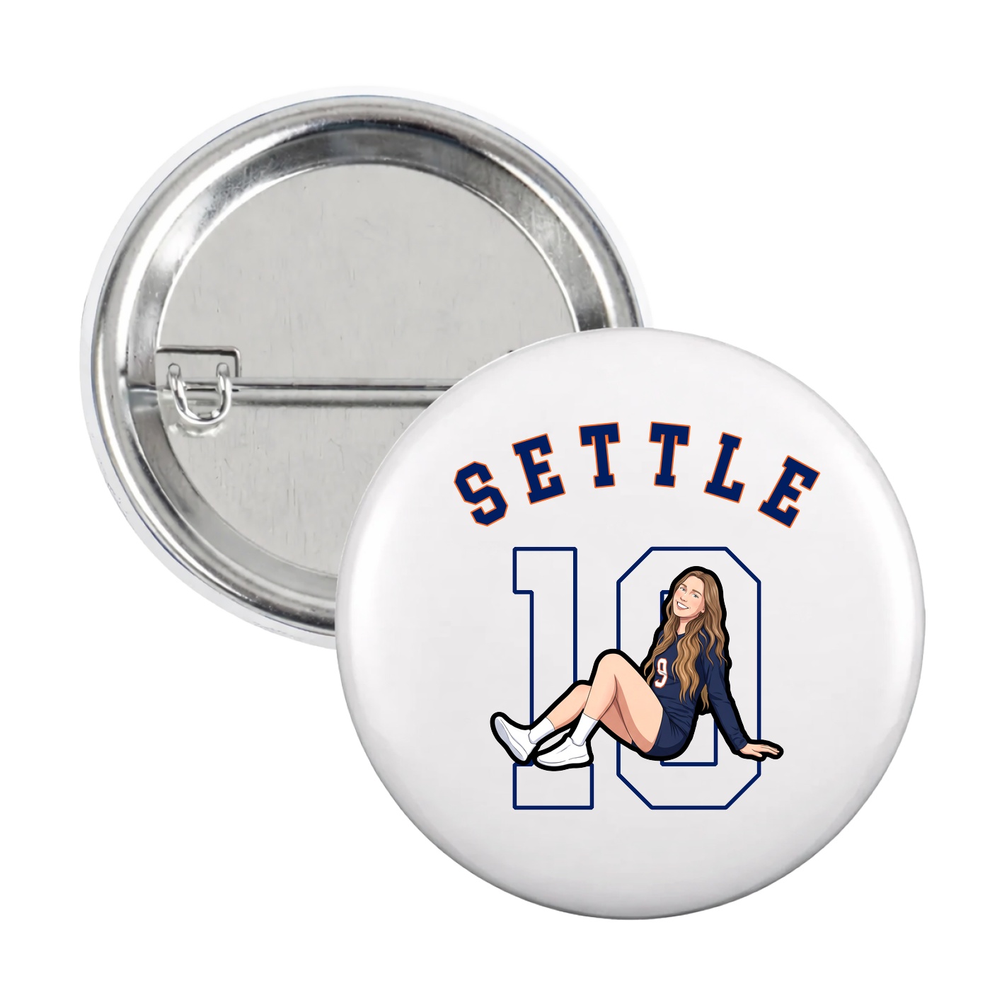 Game Day Button — Shirsey Arch in White