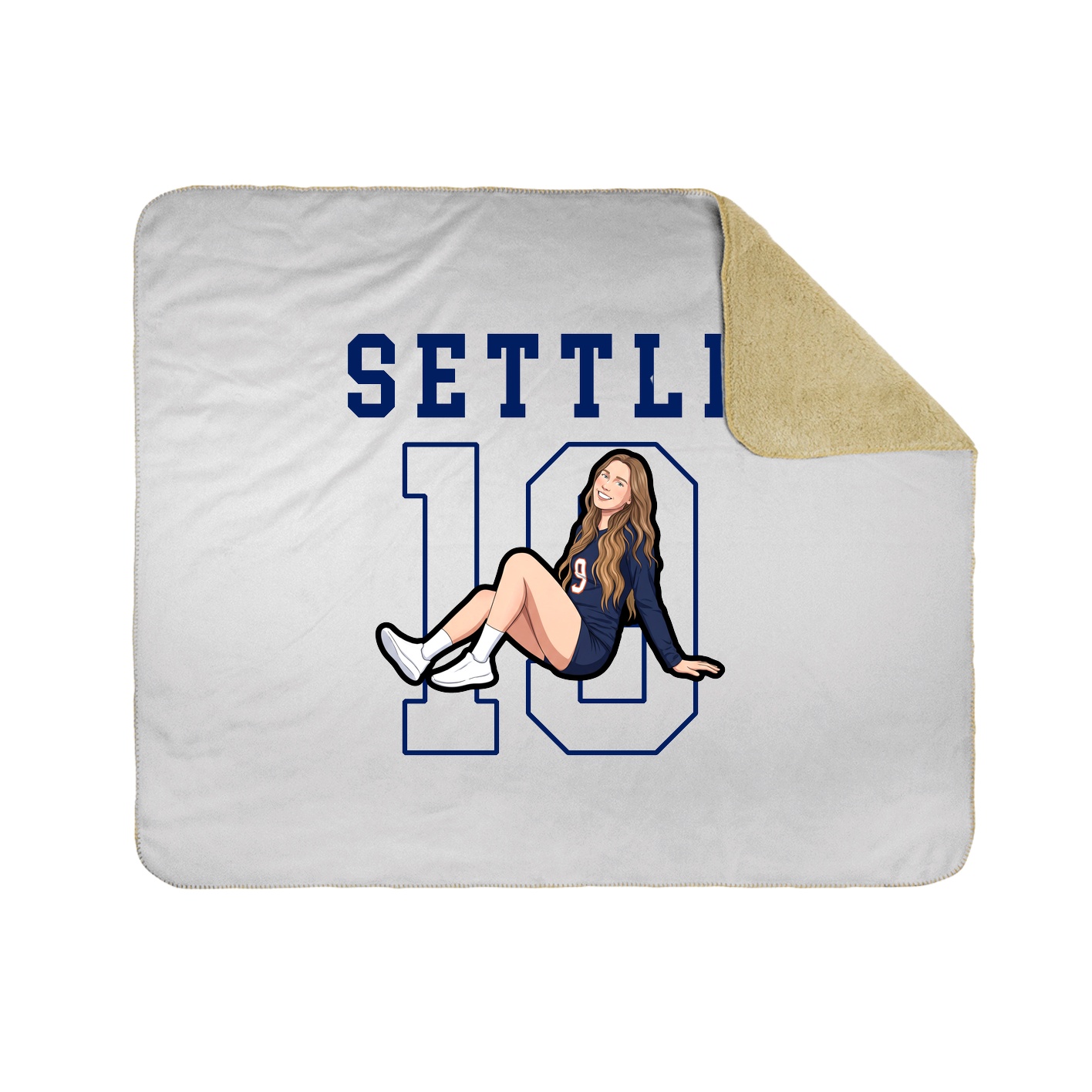 Throw Blanket — Shirsey in White