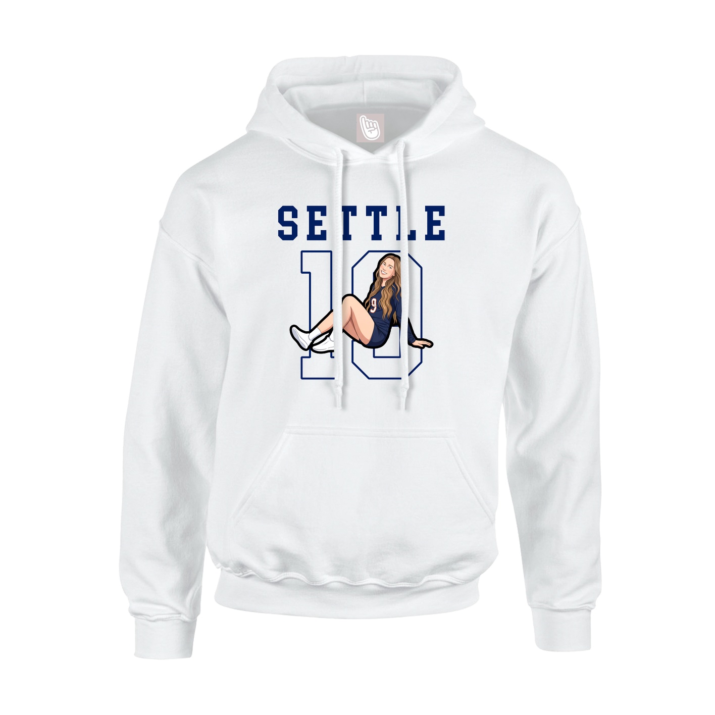 Hoodie — Shirsey in White