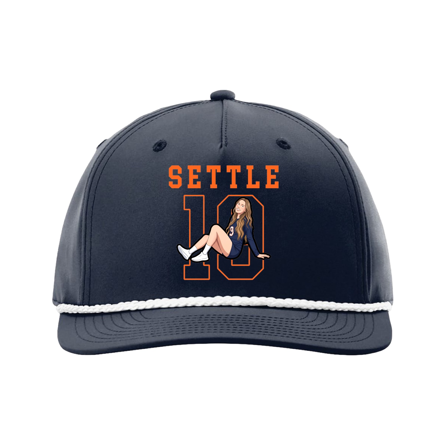 Five-Panel Classic Rope Cap — Shirsey in Navy