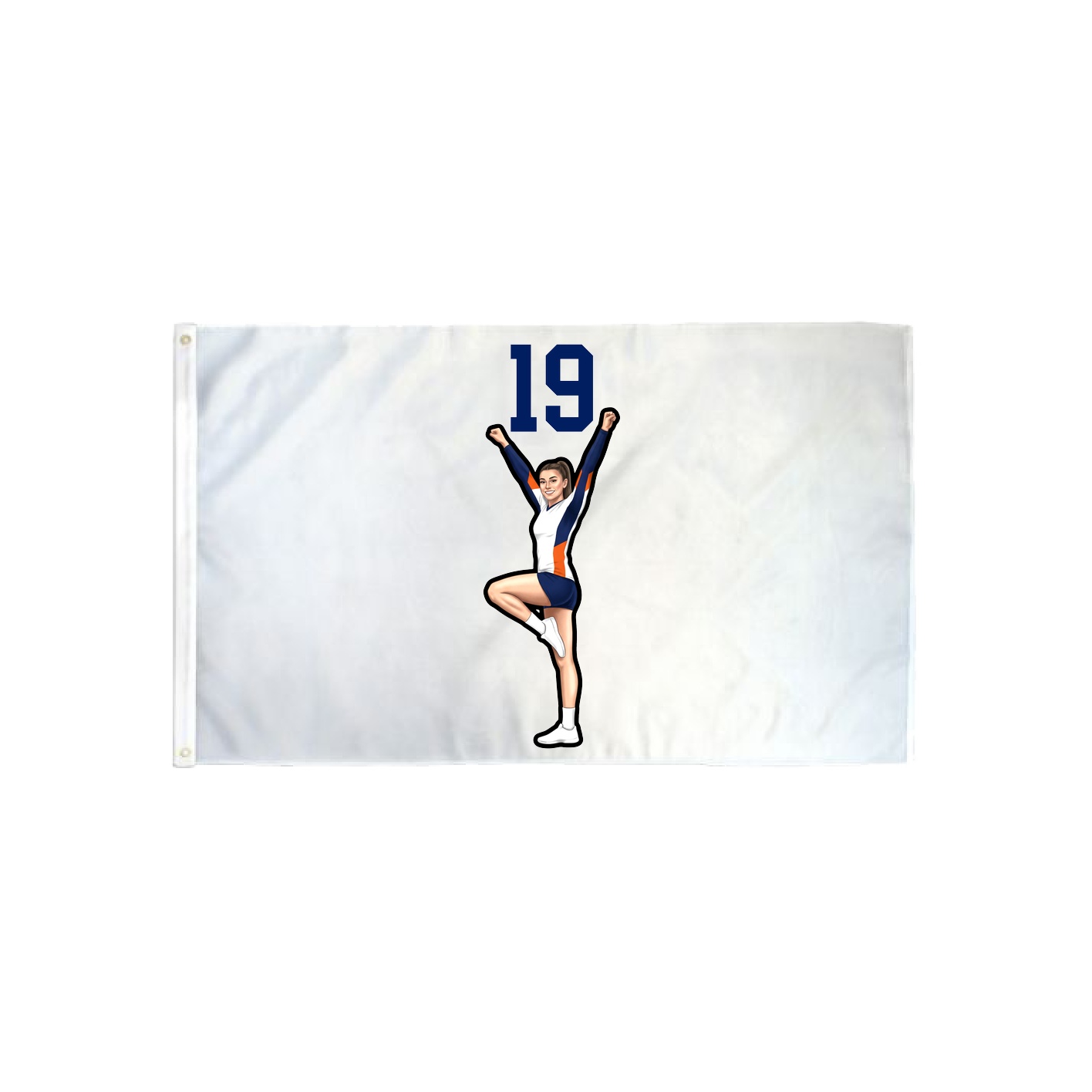 3x5 Flag — Number Top in Classic