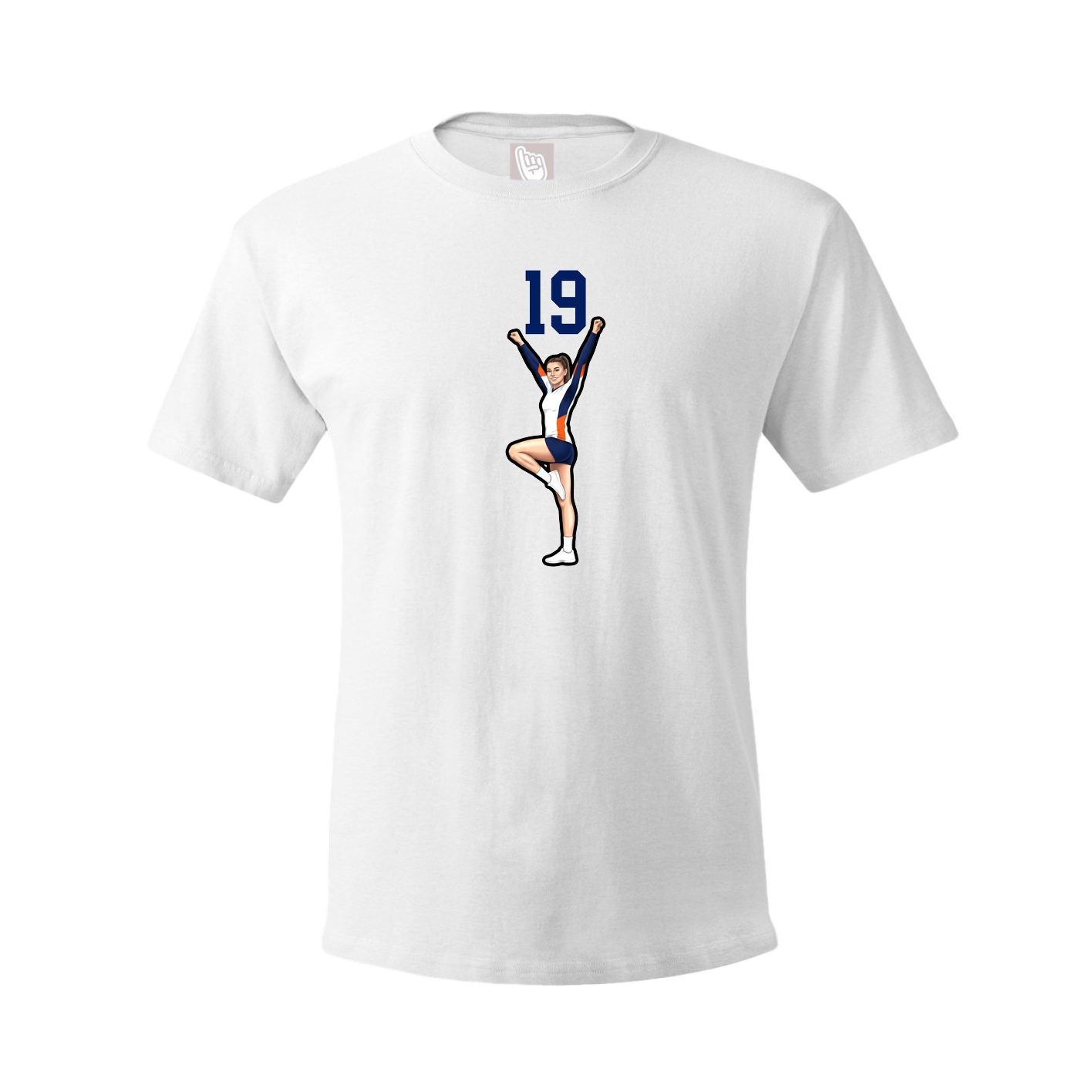 Tee — Number Top in White