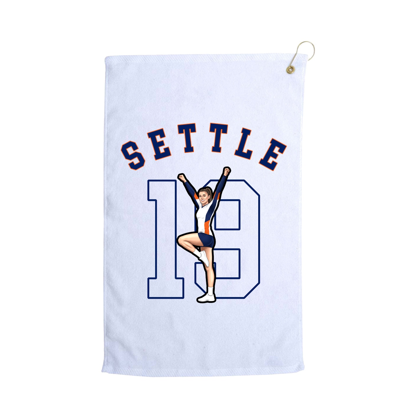 Golf Towel — Shirsey Arch in White