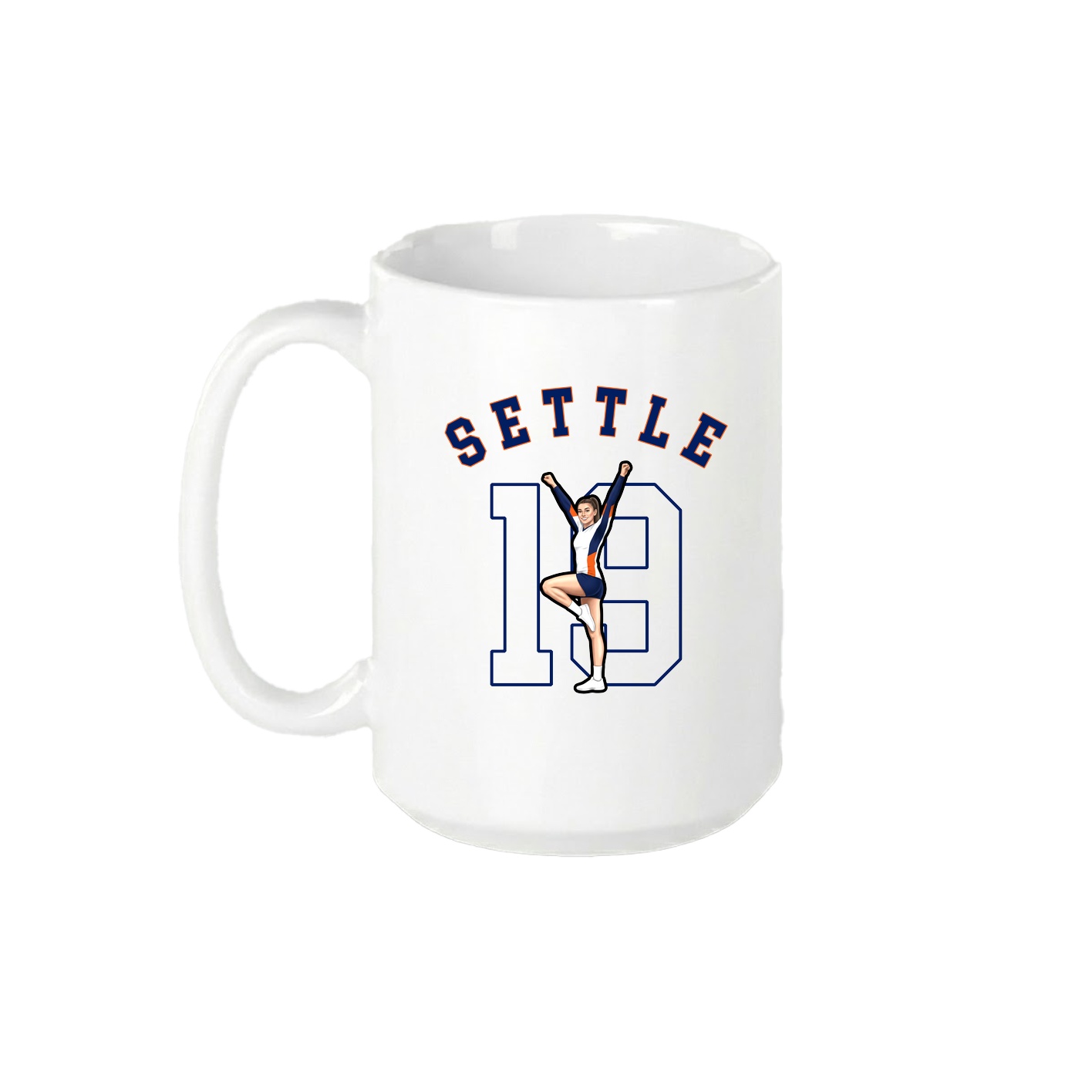 15oz Coffee Mug — Shirsey Arch in White