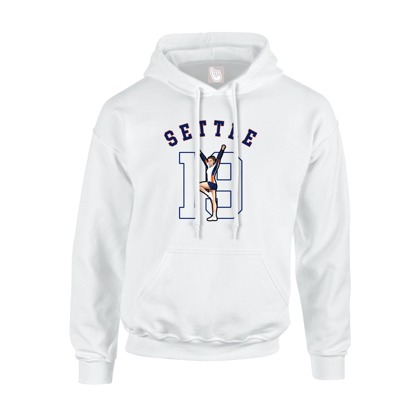 Hoodie — Shirsey Arch in White