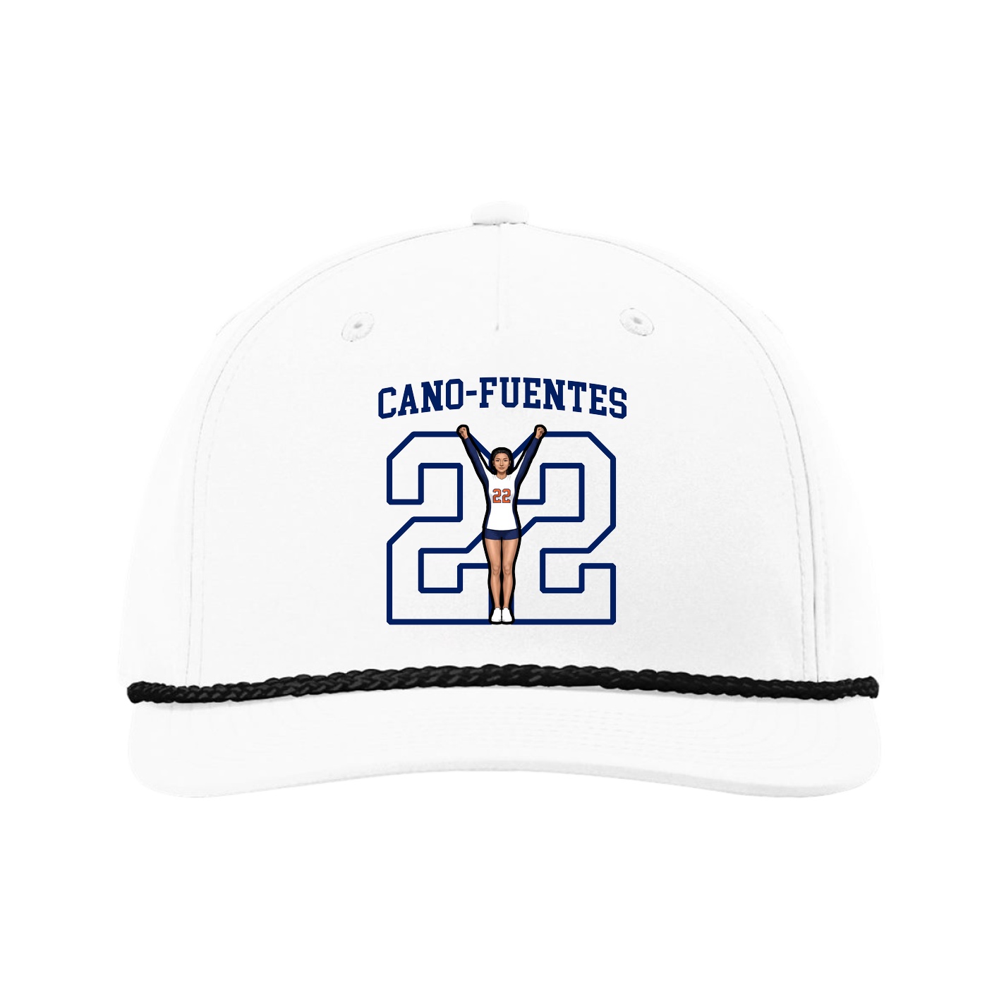 Five-Panel Classic Rope Cap — Shirsey in White