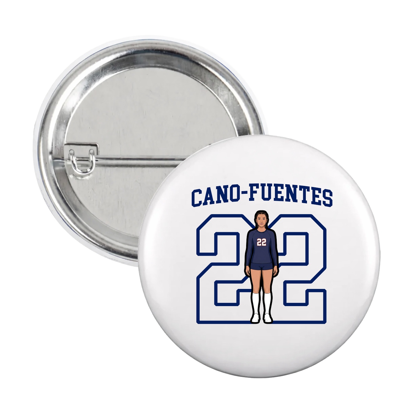 Game Day Button — Shirsey in White