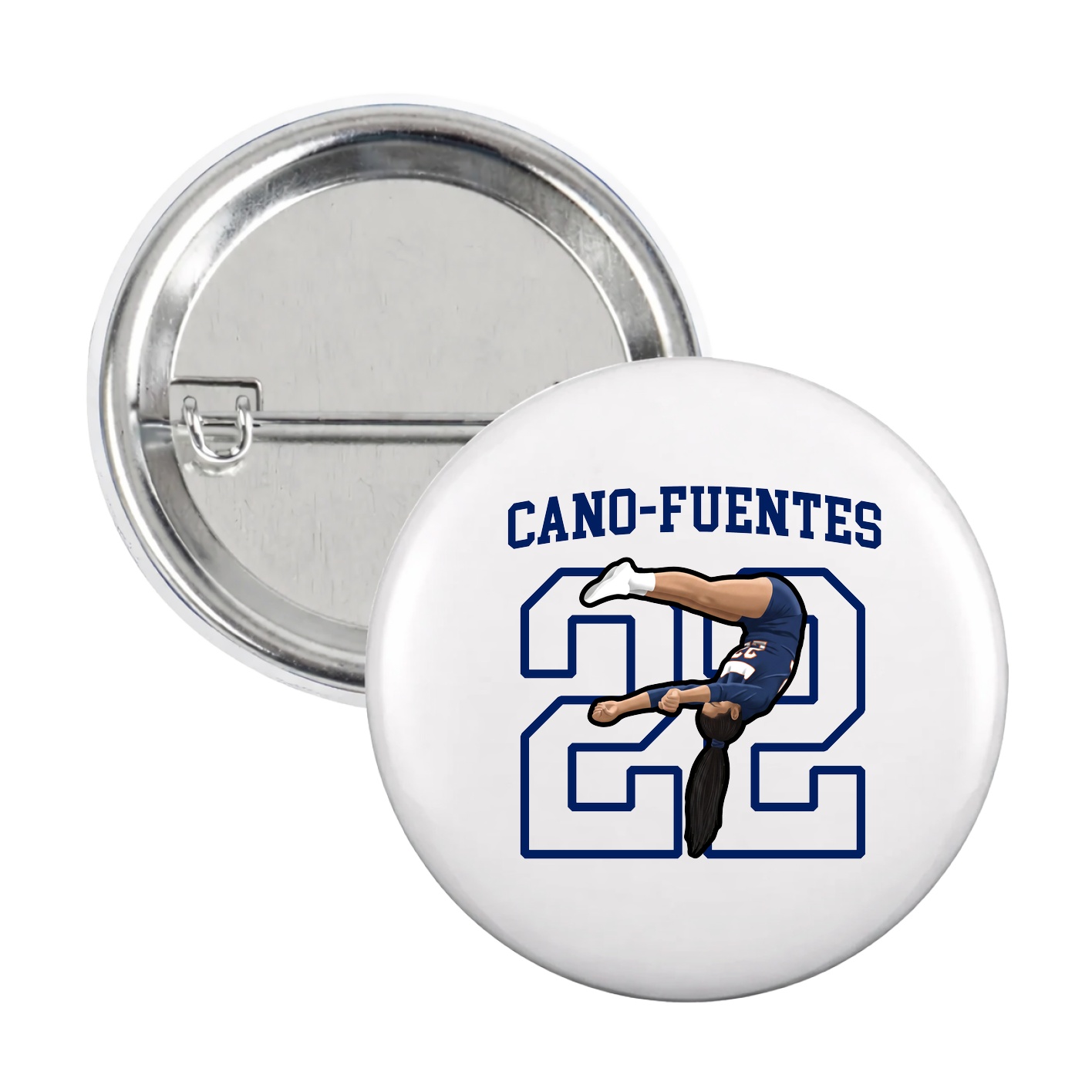 Game Day Button — Shirsey in White
