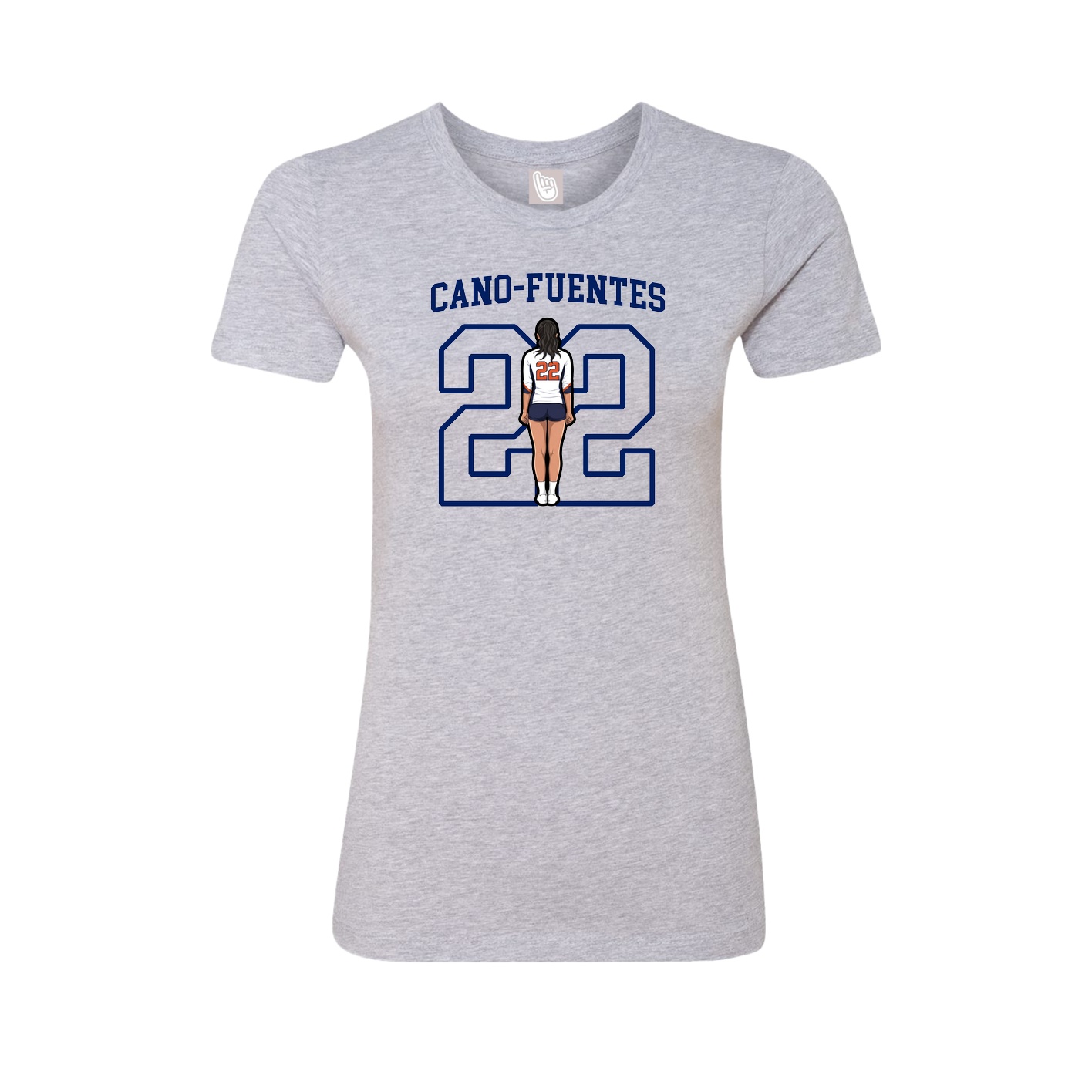 Fitted Women's Tee — Shirsey in Grey