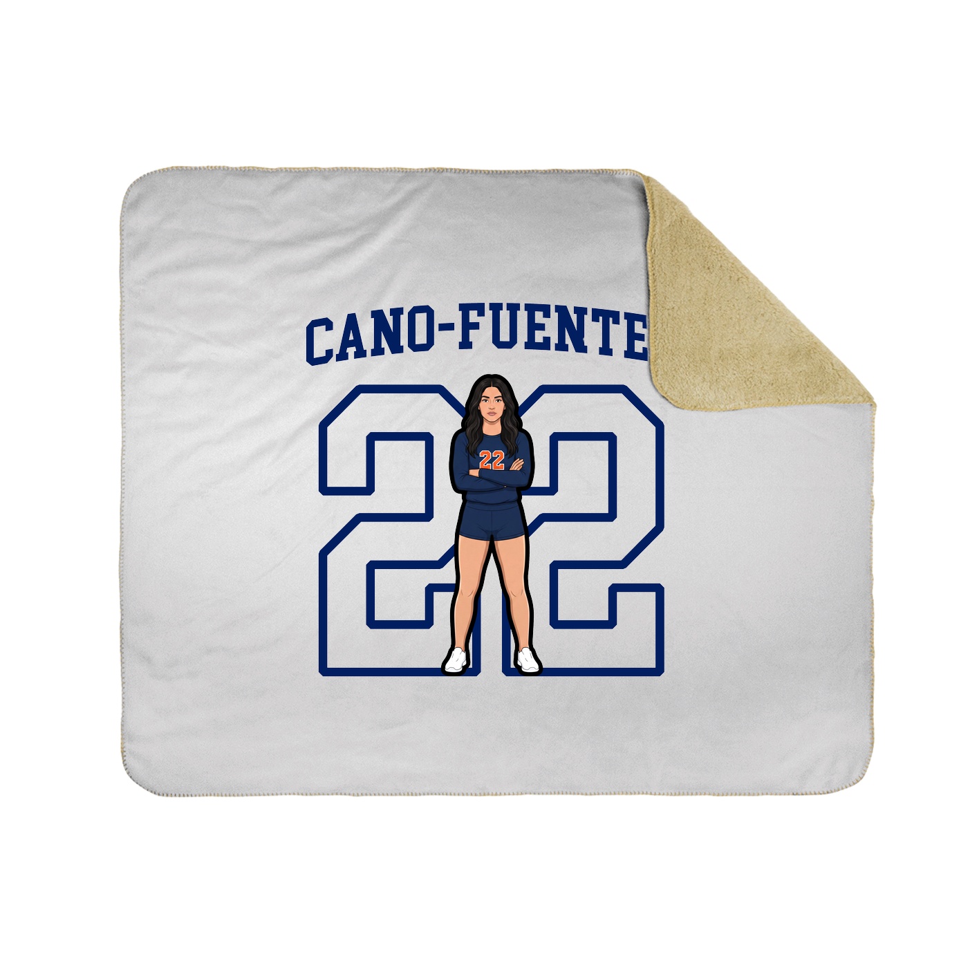Throw Blanket — Shirsey in White