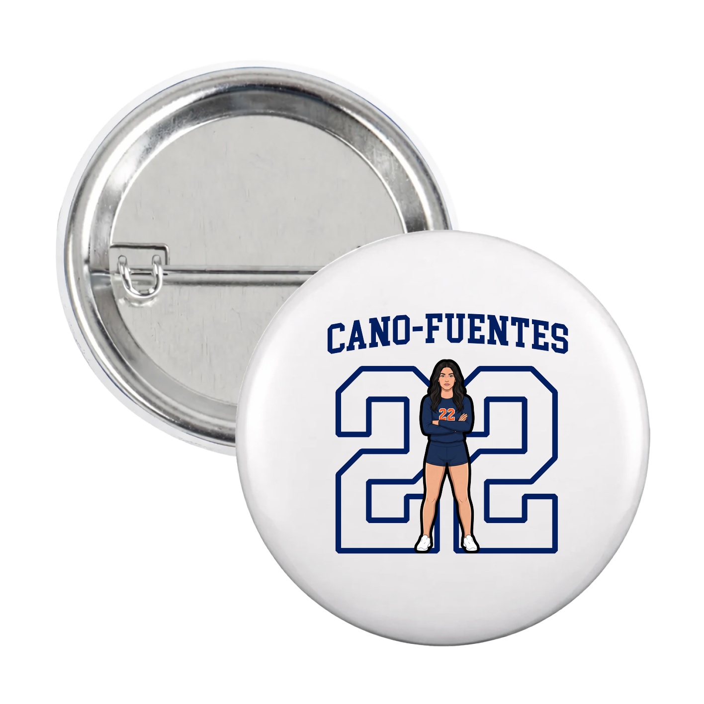 Game Day Button — Shirsey in White