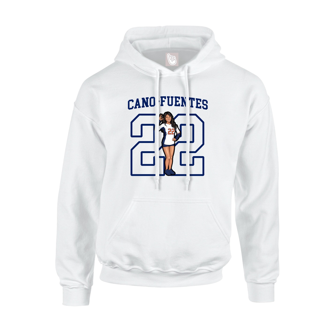 Hoodie — Shirsey in White
