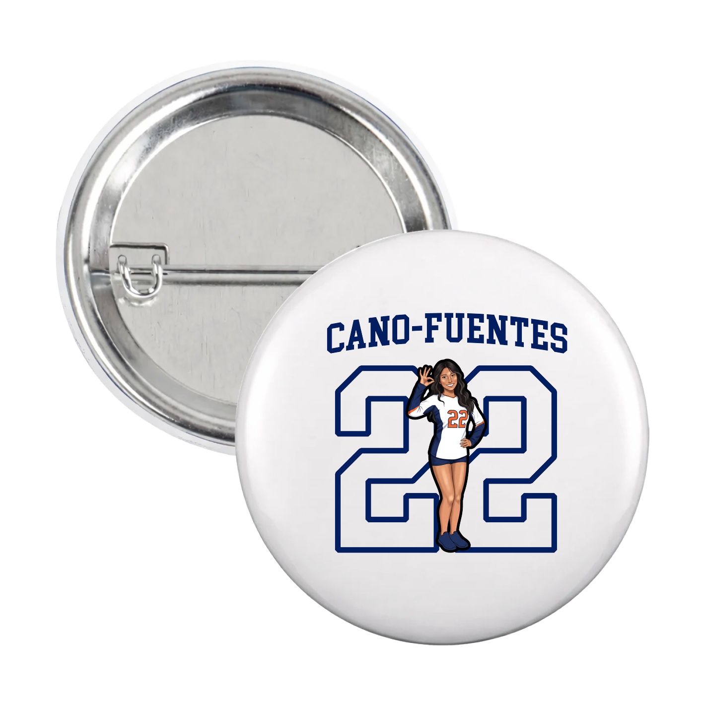 Game Day Button — Shirsey in White