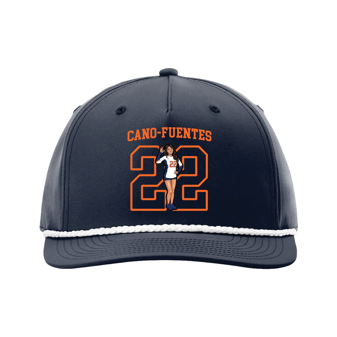 Five-Panel Classic Rope Cap — Shirsey in Navy