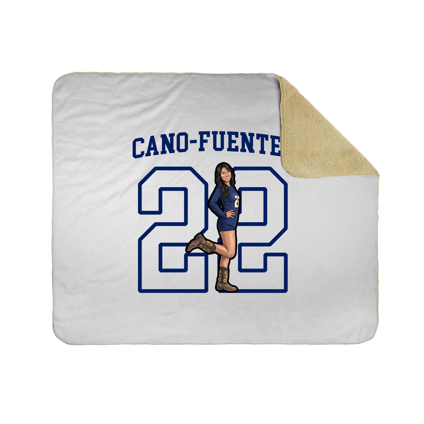 Throw Blanket — Shirsey in White