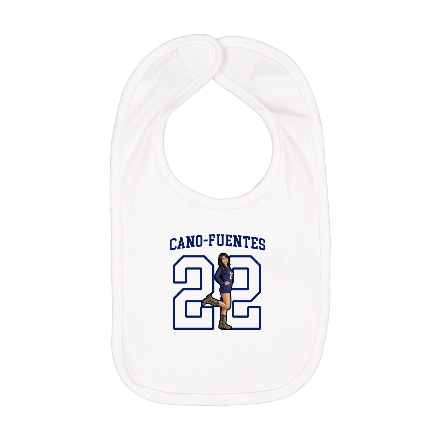 Infant Bib — Shirsey in White