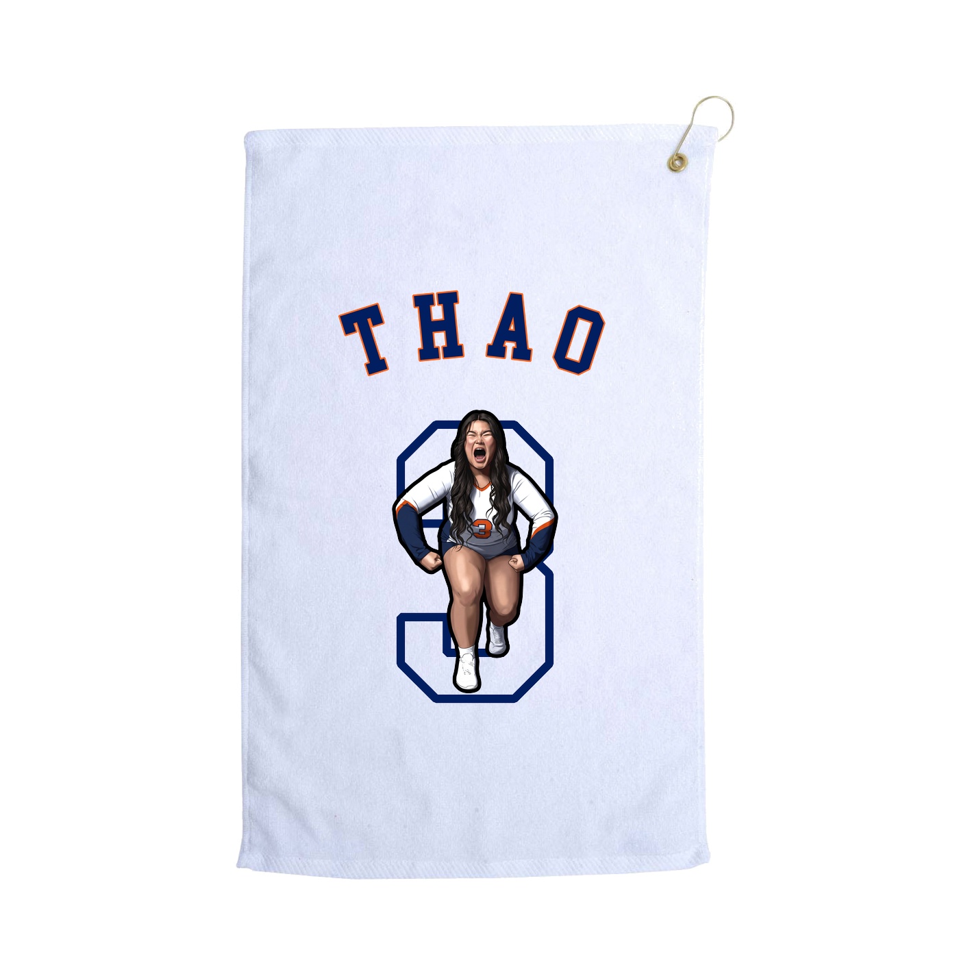 Golf Towel — Shirsey Arch in White