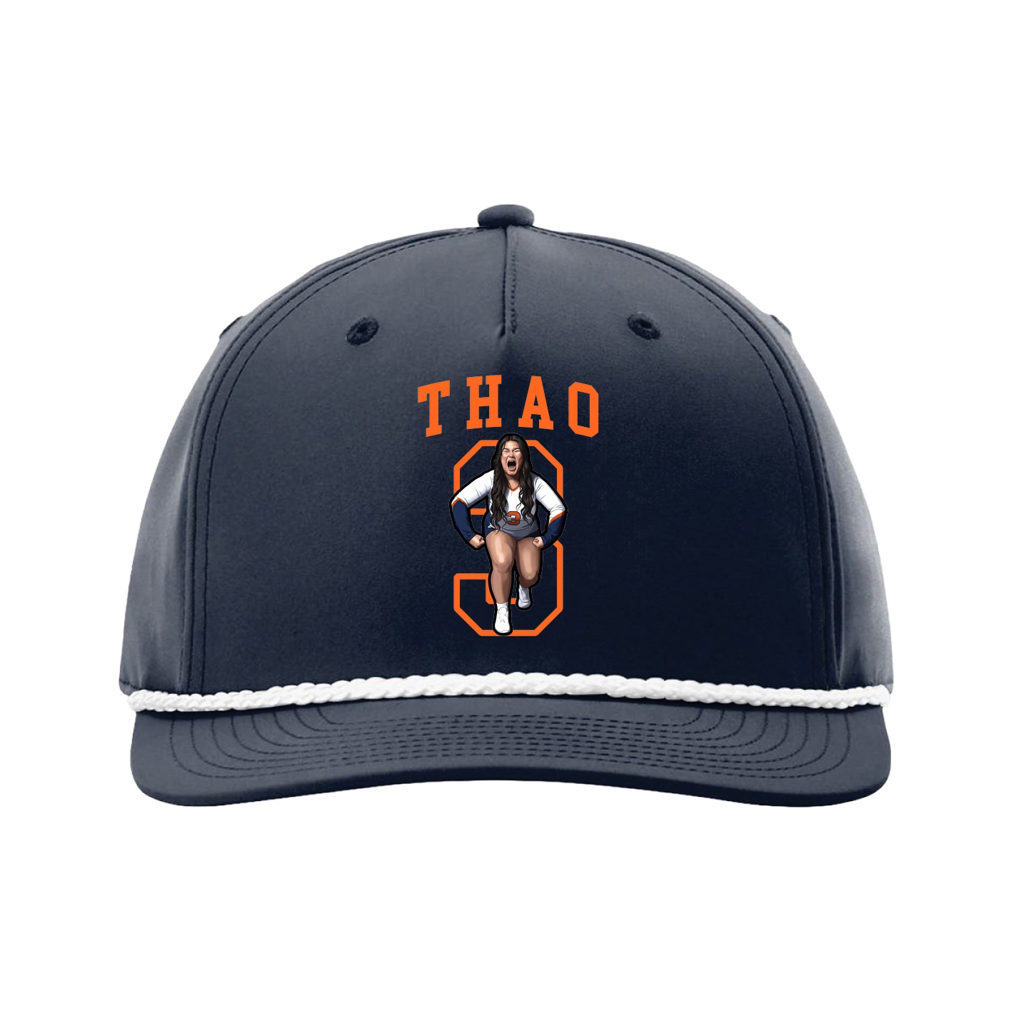 Five-Panel Classic Rope Cap — Shirsey in Navy