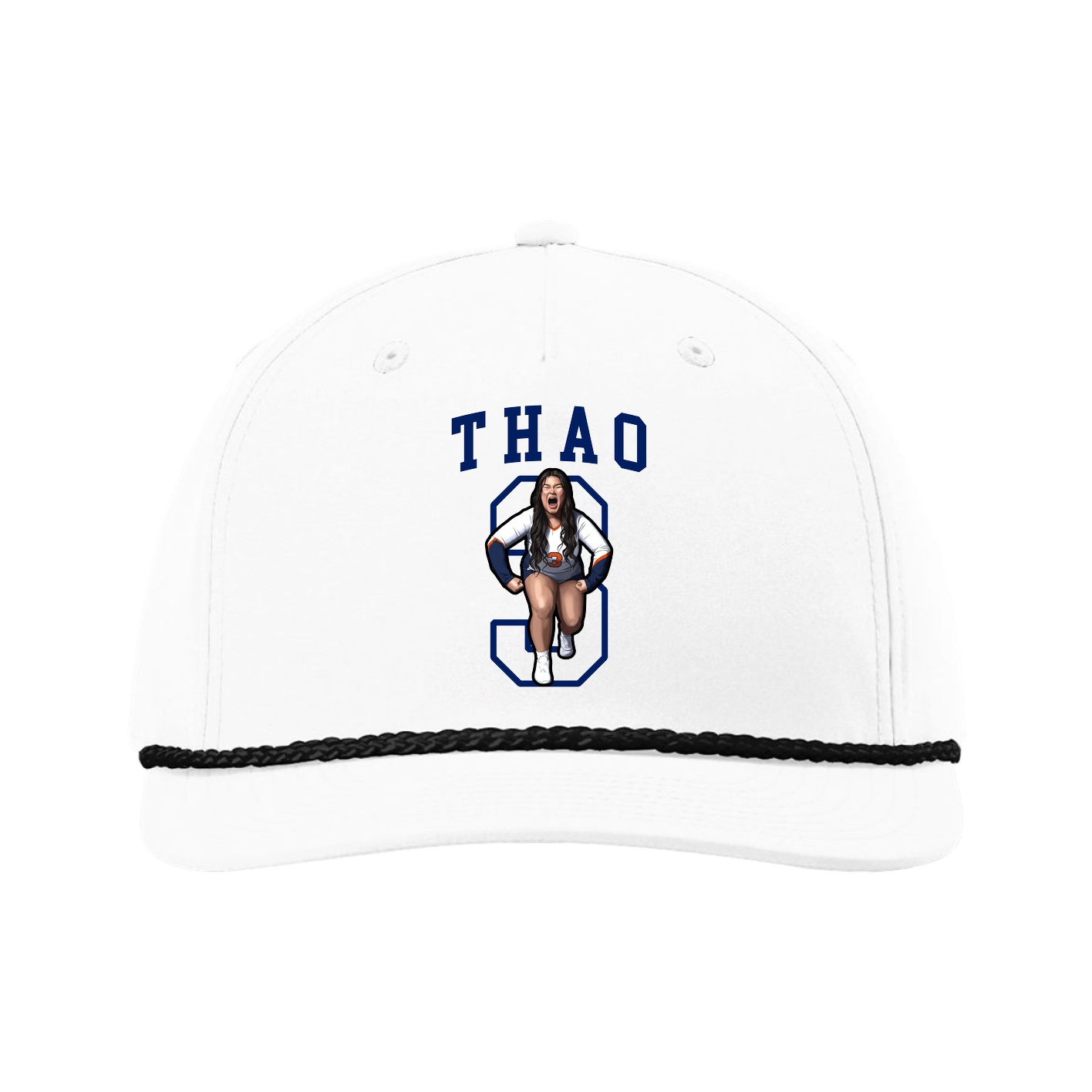 Five-Panel Classic Rope Cap — Shirsey in White