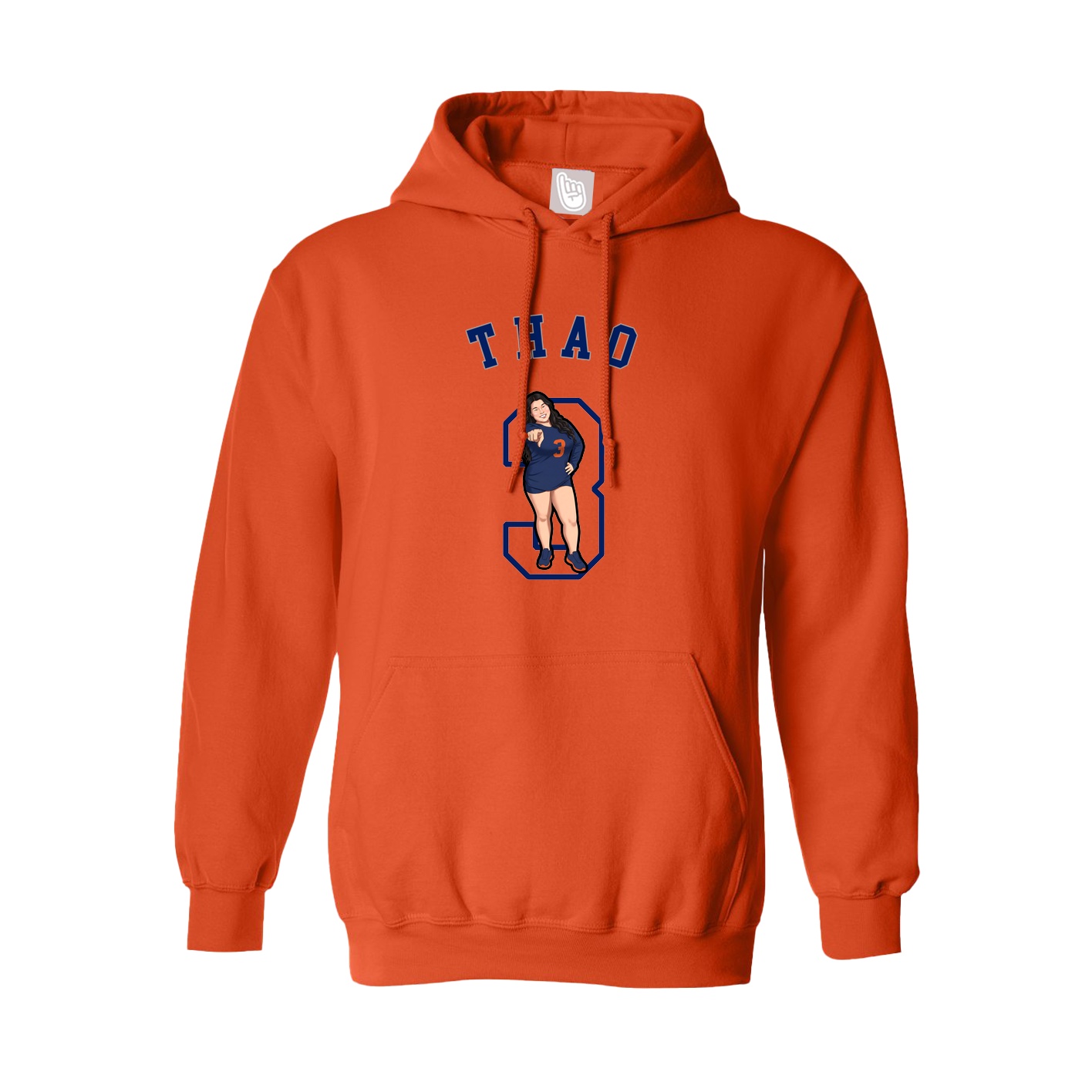 Youth Hoodie — Shirsey Arch in Orange