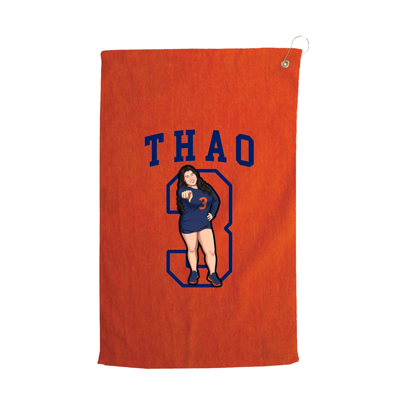 Golf Towel — Shirsey in Orange