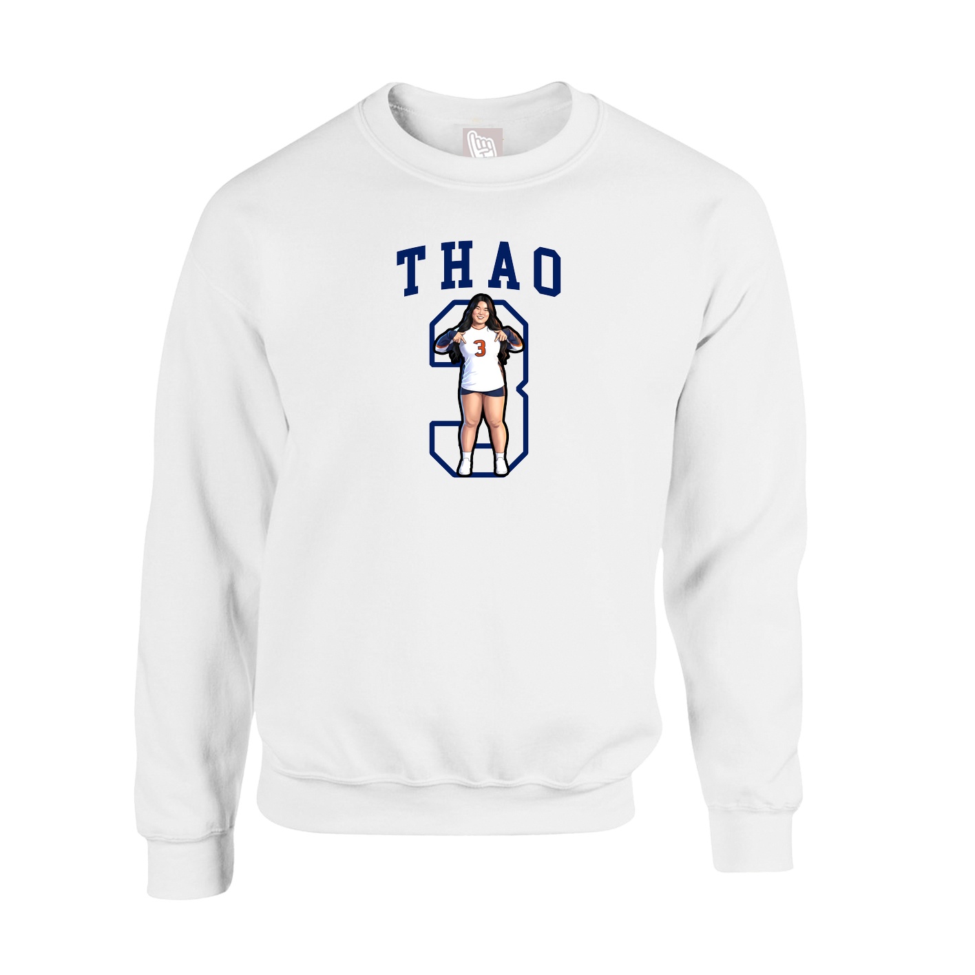 Fleece Crew — Shirsey in White