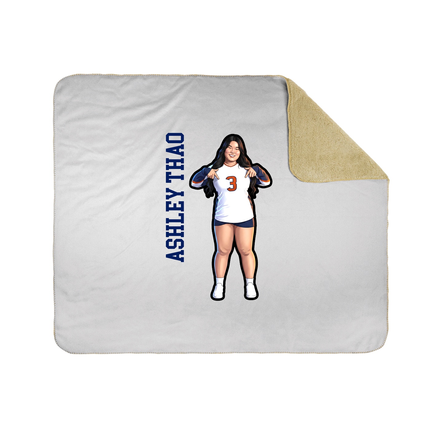 50x60 Sherpa Lined Throw Blanket