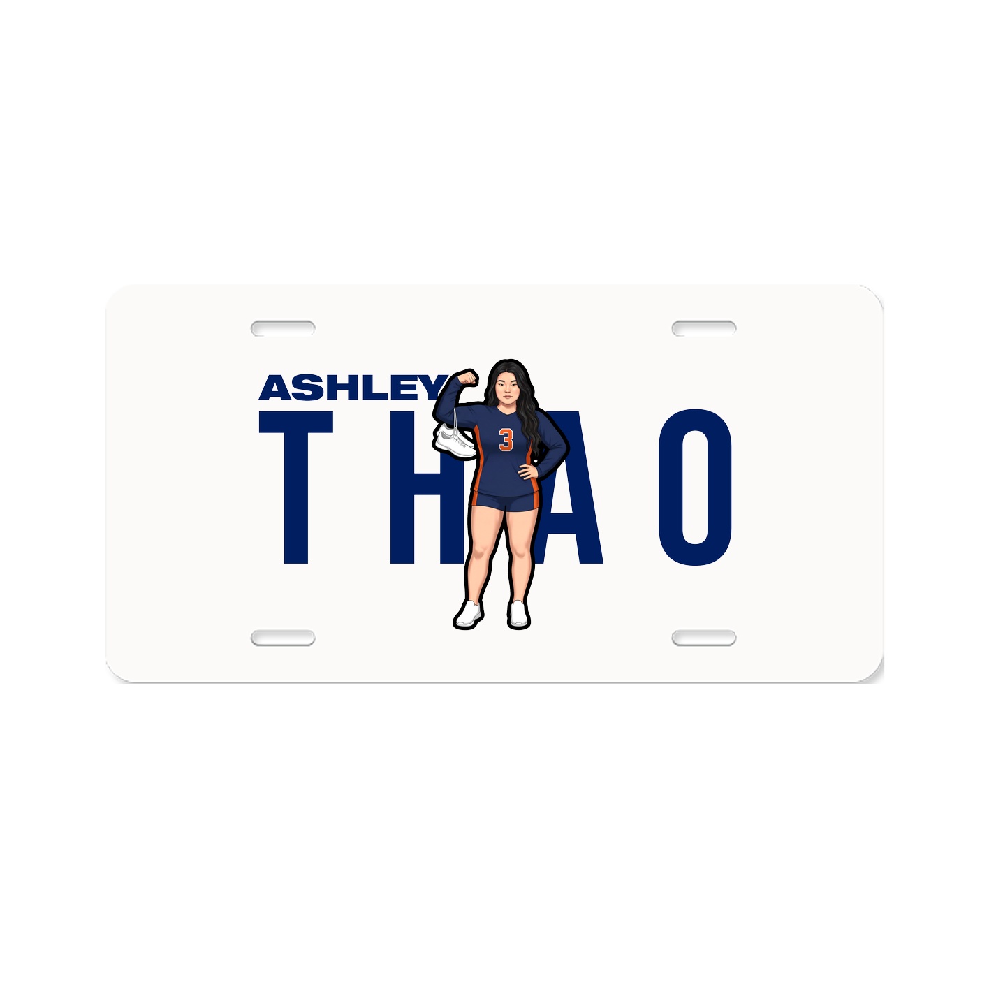 License Plate — Player Name in Classic