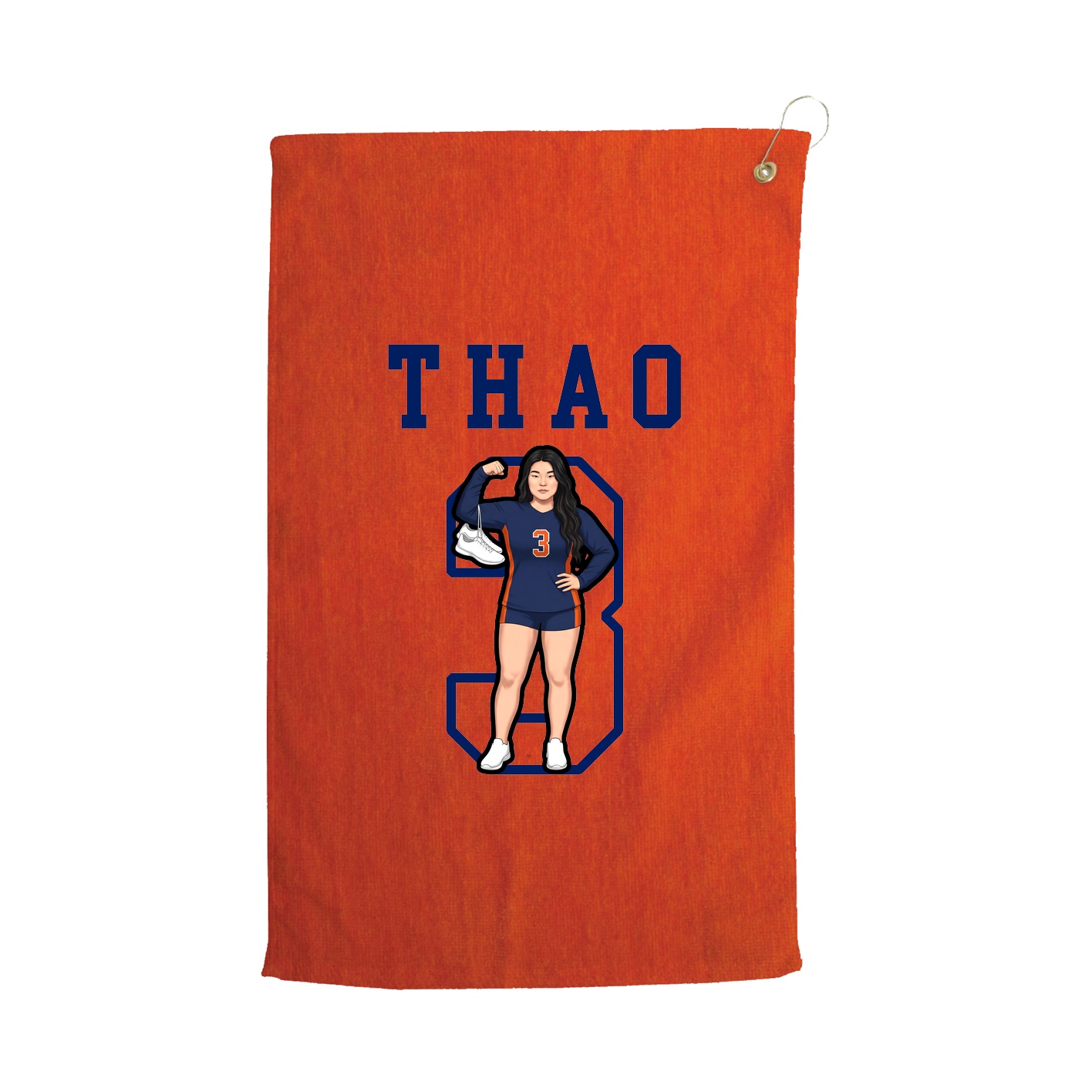 Golf Towel — Shirsey in Orange