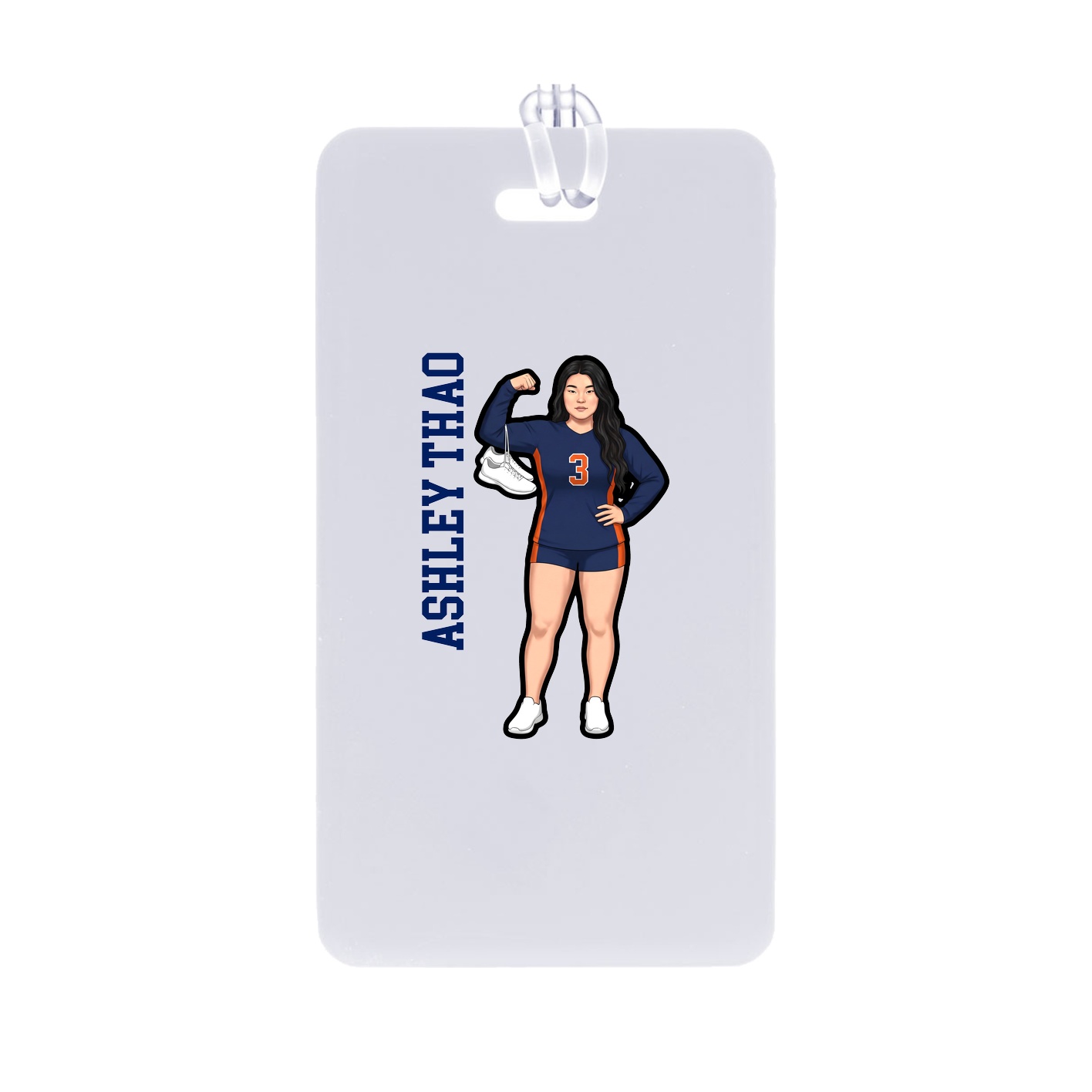 Bag Tag — Name Vertical in Classic