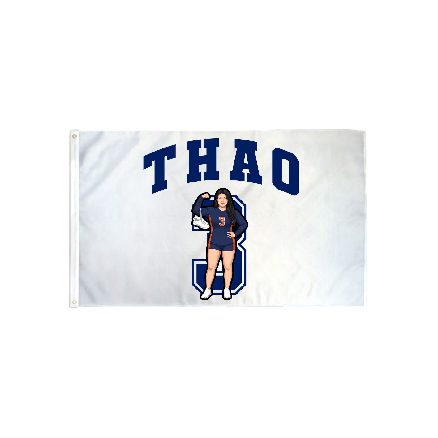 3x5 Flag — Number in Classic