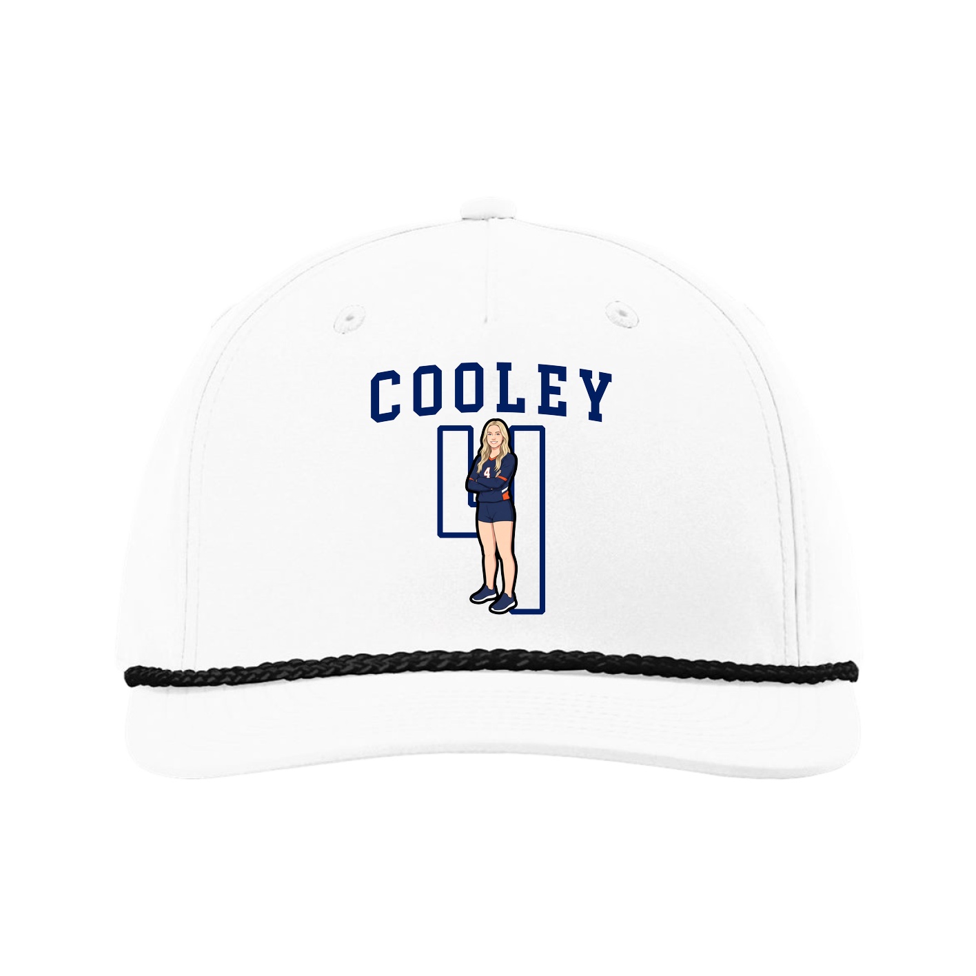 Five-Panel Classic Rope Cap — Shirsey in White