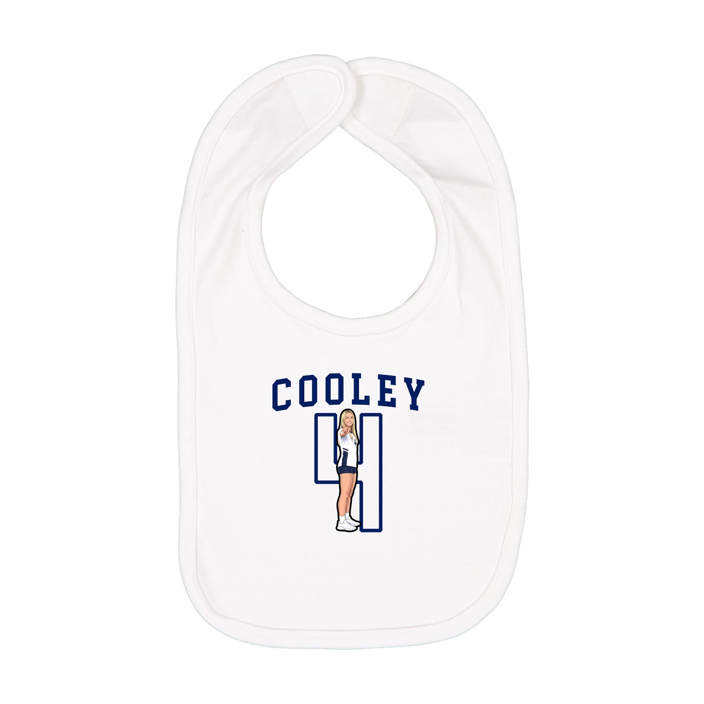 Infant Bib — Shirsey in White