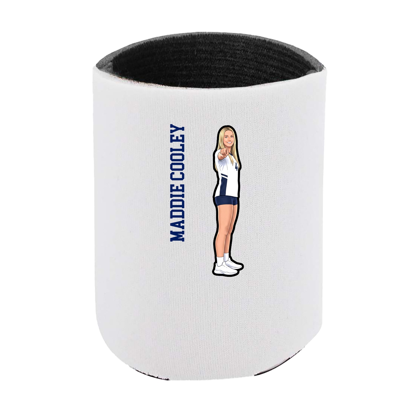 Can Holder — Name Vertical in White