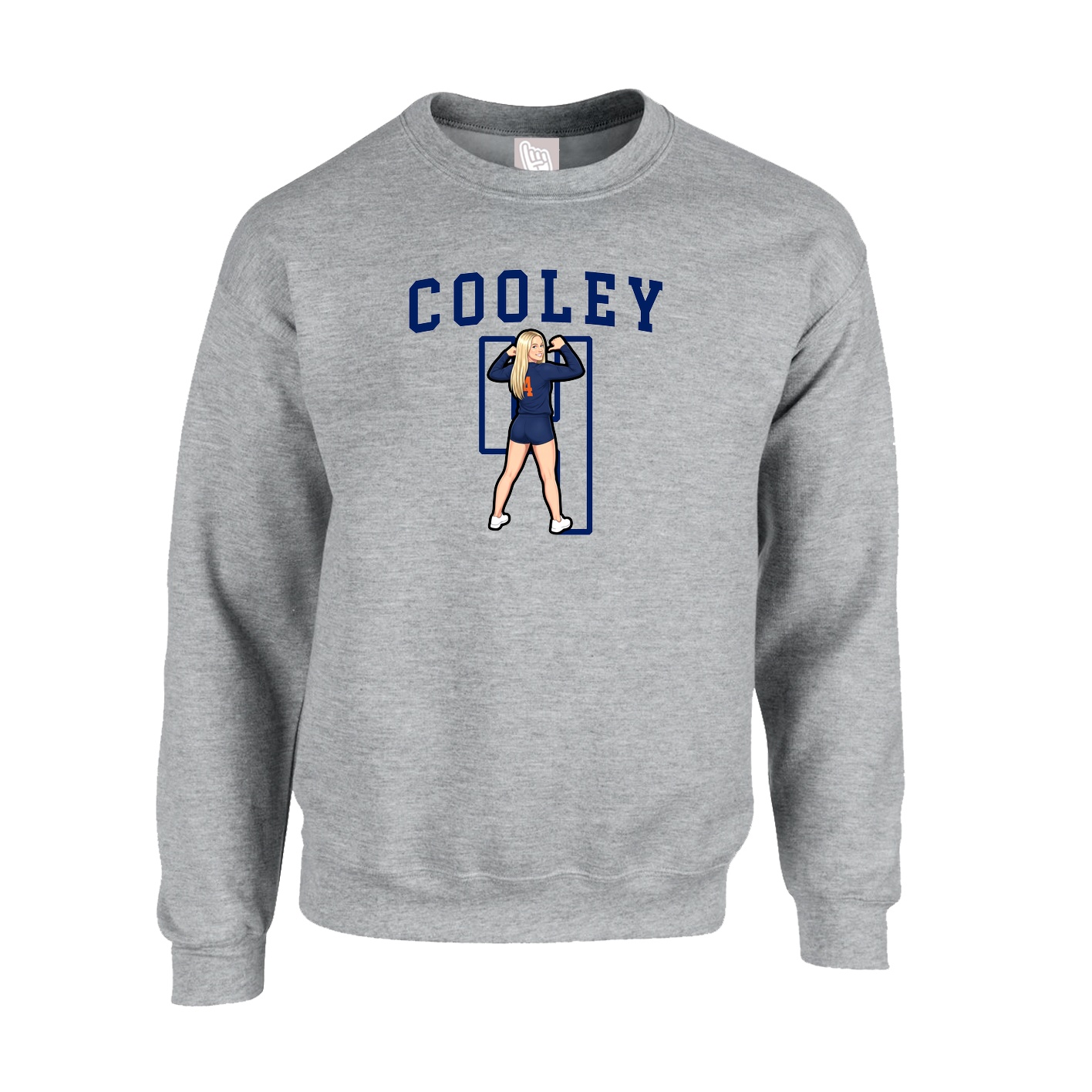 Fleece Crew — Shirsey in Grey